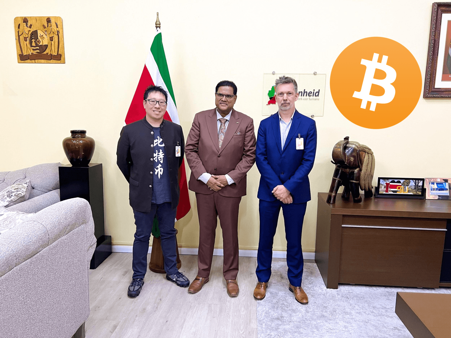 Suriname’s President Chan Santokhi Meets With JAN3’s CEO Samson Mow To Develop the Nation’s Bitcoin Strategy